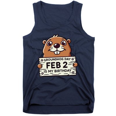 Punxsy PhilS Cute Groundhog Day February 2nd Birthday Tank Top