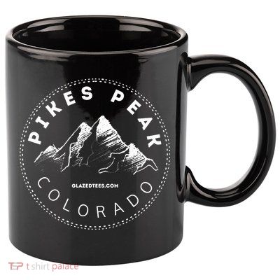 Pikes Peak Colorado Mountain Adventure 11oz C Handle Ceramic Mug