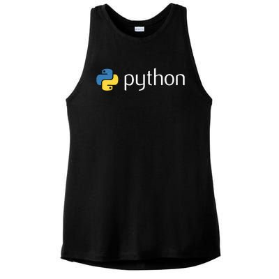 Python Programmer Computer Developers Tee Ladies PosiCharge Tri-Blend Wicking Tank