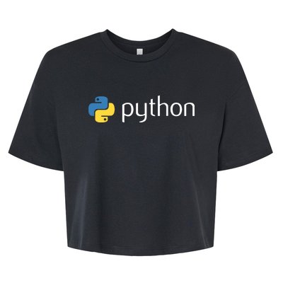 Python Programmer Computer Developers Tee Bella+Canvas Jersey Crop Tee