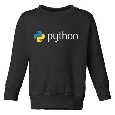 Python Programmer Computer Developers Tee Toddler Sweatshirt
