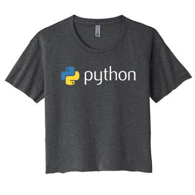 Python Programmer Computer Developers Tee Women's Crop Top Tee