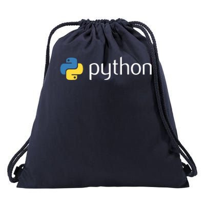 Python Programmer Computer Developers Tee Drawstring Bag