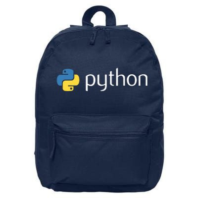 Python Programmer Computer Developers Tee 16 in Basic Backpack