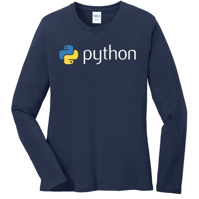 Python Programmer Computer Developers Tee Ladies Long Sleeve Shirt