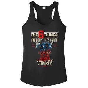 Patriot Patriotic Country Don't Mess With Freedom Patriotism Great Gift Ladies PosiCharge Competitor Racerback Tank