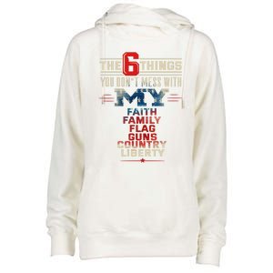 Patriot Patriotic Country Don't Mess With Freedom Patriotism Great Gift Womens Funnel Neck Pullover Hood