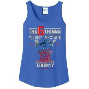 Patriot Patriotic Country Don't Mess With Freedom Patriotism Great Gift Ladies Essential Tank