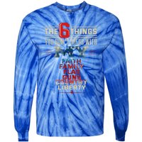 Patriot Patriotic Country Don't Mess With Freedom Patriotism Great Gift Tie-Dye Long Sleeve Shirt