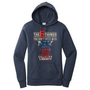 Patriot Patriotic Country Don't Mess With Freedom Patriotism Great Gift Women's Pullover Hoodie