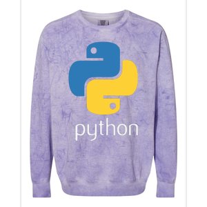 Python Programmer Computer Developers Tee Colorblast Crewneck Sweatshirt