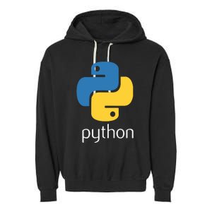 Python Programmer Computer Developers Tee Garment-Dyed Fleece Hoodie