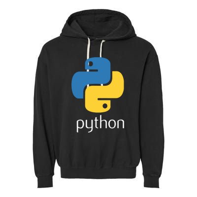 Python Programmer Computer Developers Tee Garment-Dyed Fleece Hoodie