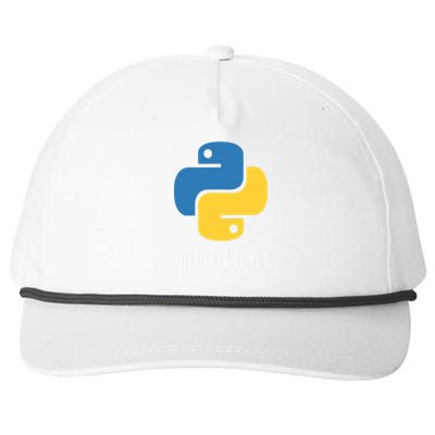 Python Programmer Computer Developers Tee Snapback Five-Panel Rope Hat