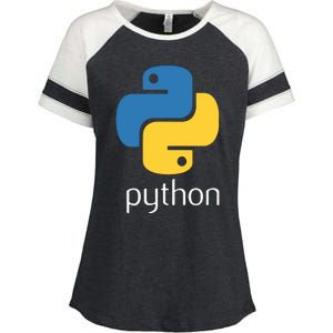 Python Programmer Computer Developers Tee Enza Ladies Jersey Colorblock Tee