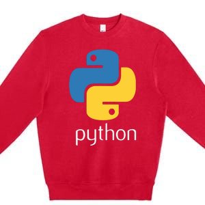 Python Programmer Computer Developers Tee Premium Crewneck Sweatshirt