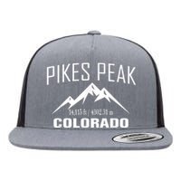 PIKES PEAK COLORADO Climbing Summit Club Outdoor Flat Bill Trucker Hat