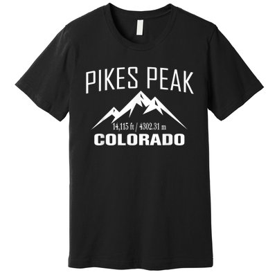 PIKES PEAK COLORADO Climbing Summit Club Outdoor Premium T-Shirt