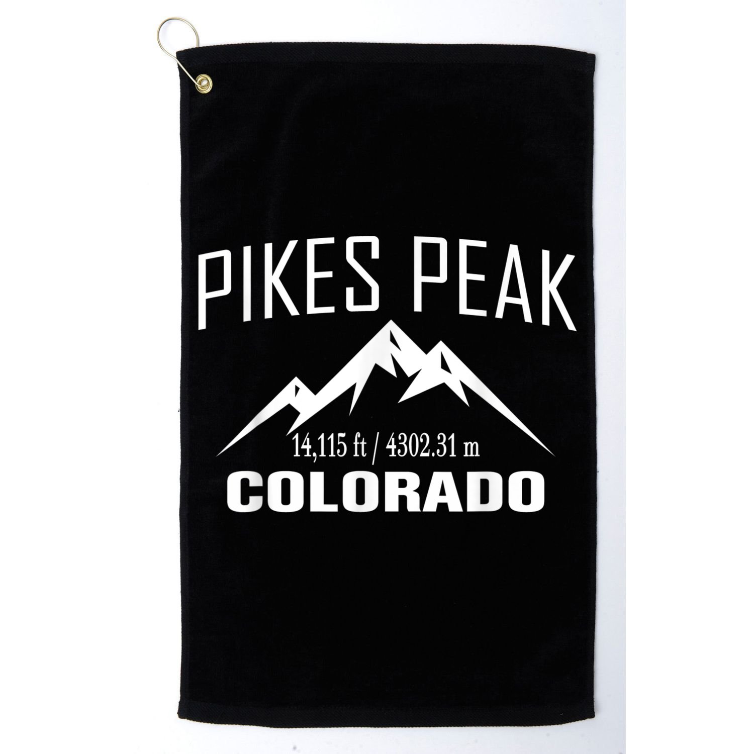 PIKES PEAK COLORADO Climbing Summit Club Outdoor Golf Towel