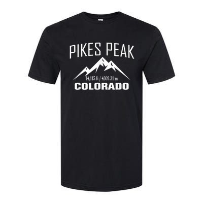 PIKES PEAK COLORADO Climbing Summit Club Outdoor Softstyle® CVC T-Shirt