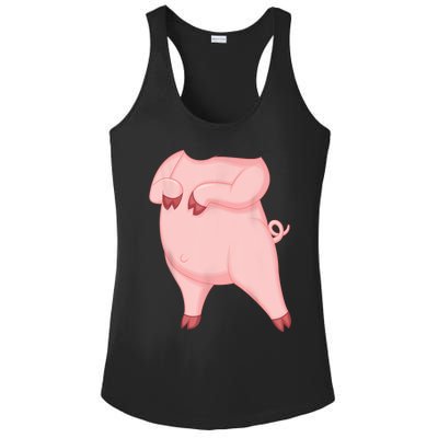 Pig Pig Costume Ladies PosiCharge Competitor Racerback Tank