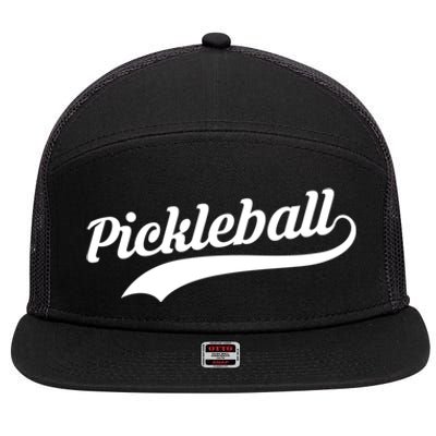 Pickleball Player Cute Gift 7 Panel Mesh Trucker Snapback Hat