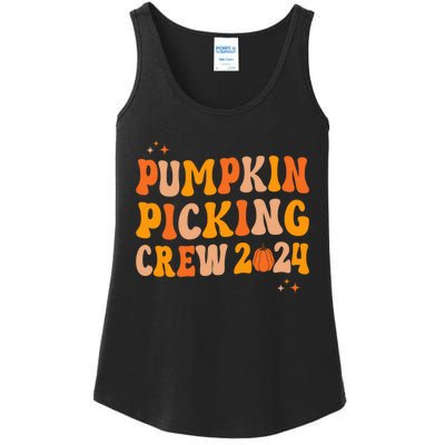 Pumpkin Picking Crew 2024 Family Matching Autumn Halloween Ladies Essential Tank