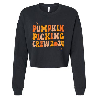 Pumpkin Picking Crew 2024 Family Matching Autumn Halloween Cropped Pullover Crew