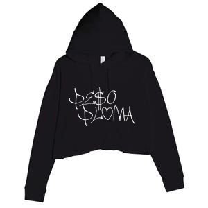 Peso Pluma corridos tumbados Mexico belicos Crop Fleece Hoodie