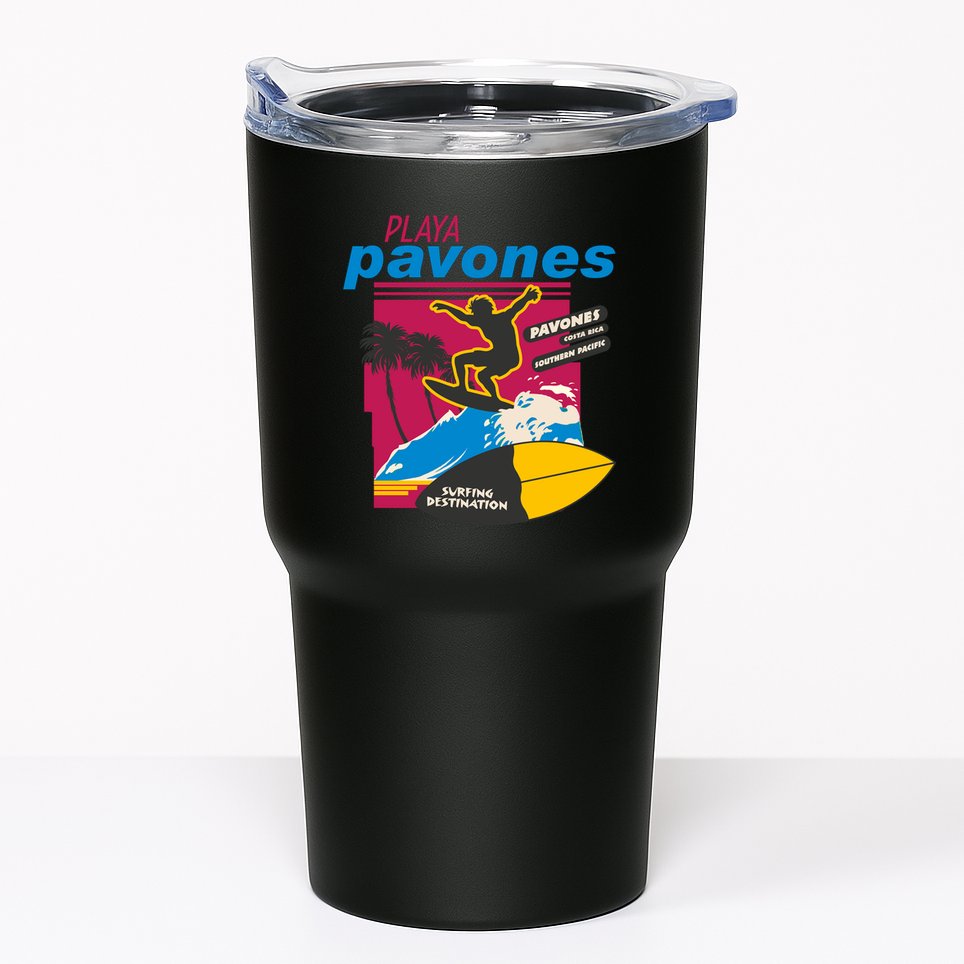 Playa Pavones Costa Rica Surfer Tumbler