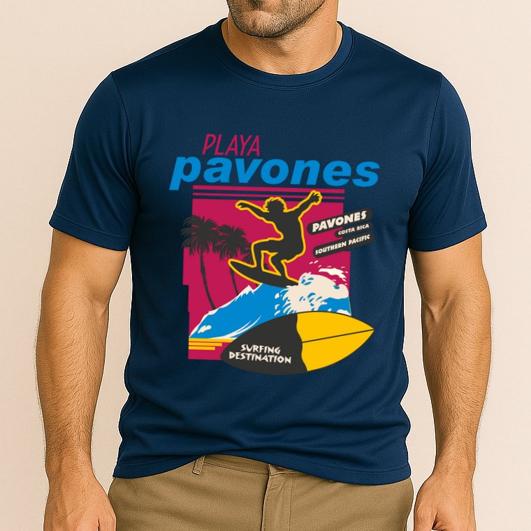 Playa Pavones Costa Rica Surfer Cooling Performance Crew T-Shirt