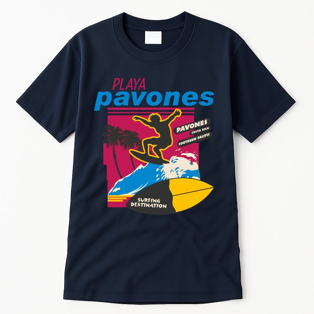 Playa Pavones Costa Rica Surfer Tall T-Shirt
