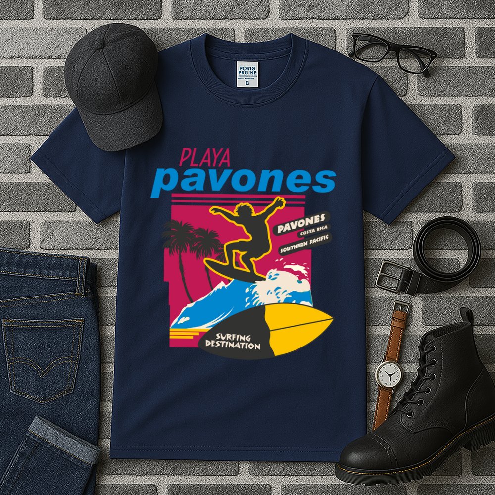 Playa Pavones Costa Rica Surfer Tall T-Shirt