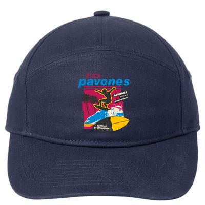 Playa Pavones Costa Rica Surfer 7-Panel Snapback Hat