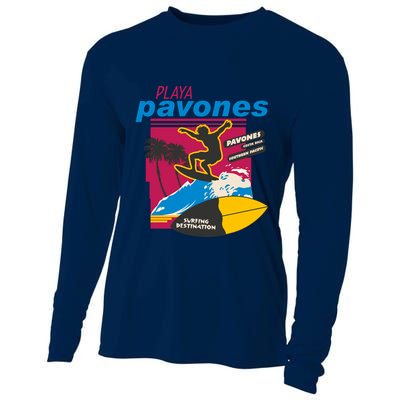 Playa Pavones Costa Rica Surfer Cooling Performance Long Sleeve Crew