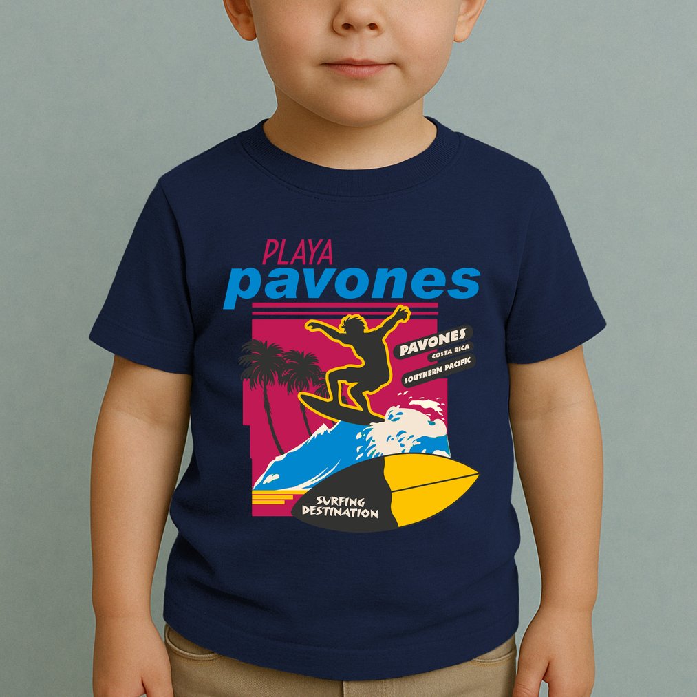 Playa Pavones Costa Rica Surfer Toddler T-Shirt