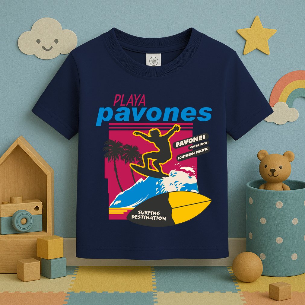 Playa Pavones Costa Rica Surfer Toddler T-Shirt