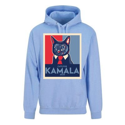 Politically Purrfect Cats For Kamala Harris 2024 President Madam President 2024 Unisex Surf Hoodie