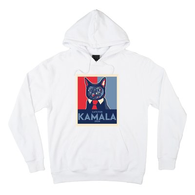 Politically Purrfect Cats For Kamala Harris 2024 President Madam President 2024 Hoodie