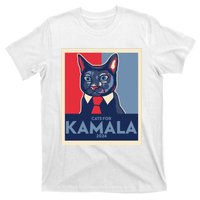 Politically Purrfect Cats For Kamala Harris 2024 President Madam President 2024 T-Shirt