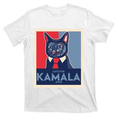 Politically Purrfect Cats For Kamala Harris 2024 President Madam President 2024 T-Shirt