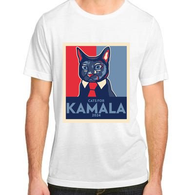 Politically Purrfect Cats For Kamala Harris 2024 President Madam President 2024 Adult ChromaSoft Performance T-Shirt