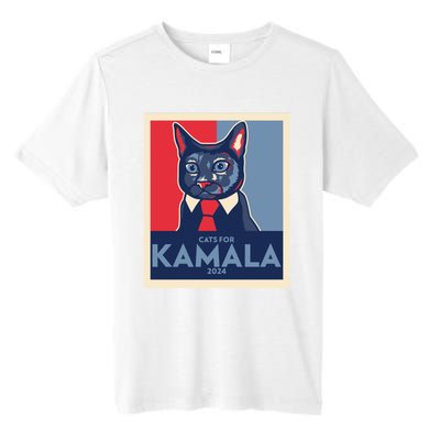 Politically Purrfect Cats For Kamala Harris 2024 President Madam President 2024 Tall Fusion ChromaSoft Performance T-Shirt