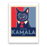 Politically Purrfect Cats For Kamala Harris 2024 President Madam President 2024 Poster