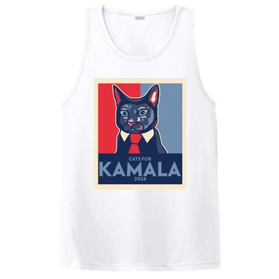 Politically Purrfect Cats For Kamala Harris 2024 President Madam President 2024 PosiCharge Competitor Tank