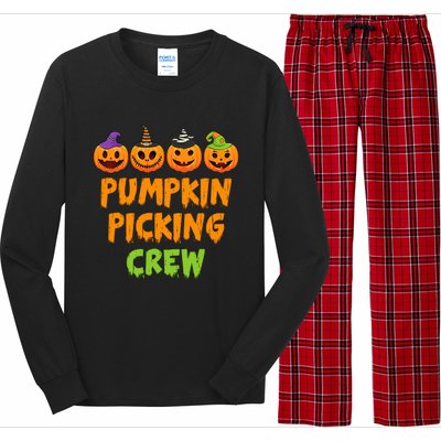 Pumpkin Picking Crew Halloween Long Sleeve Pajama Set