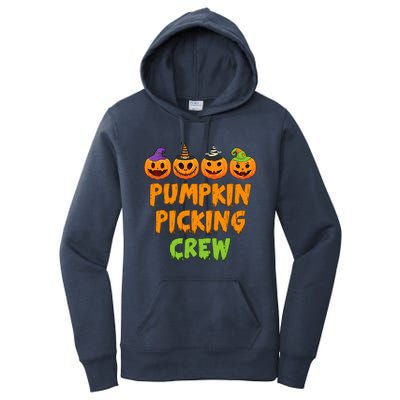 Pumpkin Picking Crew Halloween Women's Pullover Hoodie