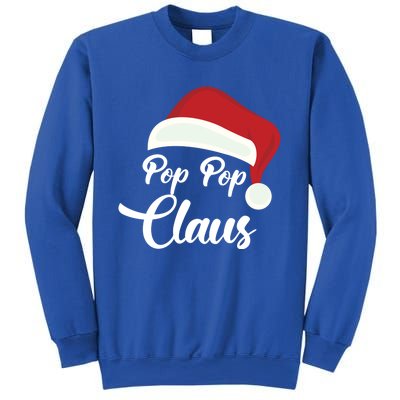 Pop Pop Claus Christmas Santa Hat Grandpa Gift Sweatshirt