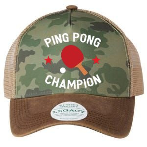 Ping Pong Champion Table Tennis Lover Gift Legacy Tie Dye Trucker Hat