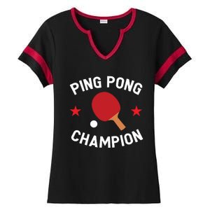 Ping Pong Champion Table Tennis Lover Gift Ladies Halftime Notch Neck Tee